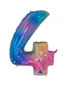 Balão Número 4 Arco-Íris